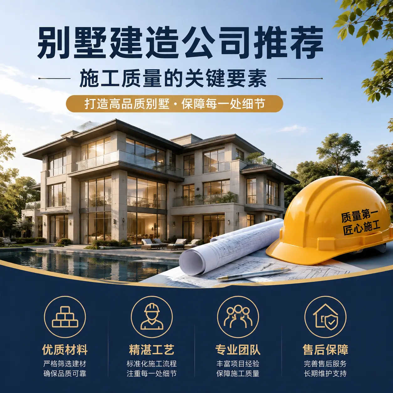 别墅建造公司推荐: 平坝 施工质量的关键要素