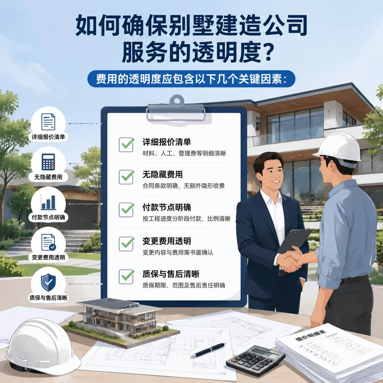在 平坝 如何确保别墅建造公司服务的透明度？