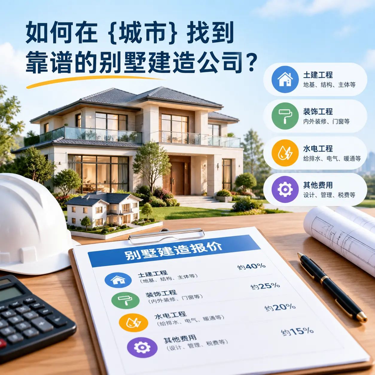 如何在 平坝 找到靠谱的别墅建造公司？