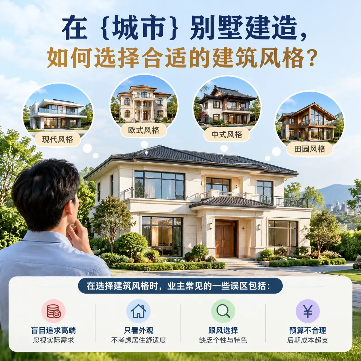 在 平坝 别墅建造,如何选择合适的建筑风格?